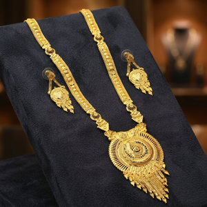 Wholesale Fashion 14K 18K 24K Micro Gold Plated <b>Necklaces</b>, Traditional Design <b>Long</b> Jewelry, Brass Micro Gold Forming Jewelry Set - Product Image 2