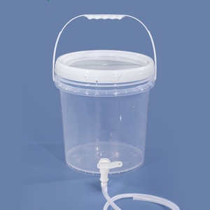 Seau à <span class=keywords><strong>eau</strong></span> en plastique de 10 L <span class=keywords><strong>avec</strong></span> <span class=keywords><strong>robinet</strong></span> et poignée, récipient à boisson en PP de qualité alimentaire pour les fêtes et les activités de plein air - Product Image 6