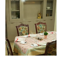 Nappe de table durable et moderne en coton imprimé à motifs carrés, écologique, imperméable, tissée, personnalisable pour hôtel