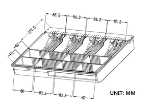 Cassetto <span class=keywords><strong>Registratore</strong></span> <span class=keywords><strong>di</strong></span> <span class=keywords><strong>Cassa</strong></span> Nero da 16 Pollici con Connessione RJ11 Compatibile con <span class=keywords><strong>Stampante</strong></span> Termica - Product Image 5