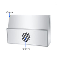 Hotte de protection commerciale en acier inoxydable avec cache-ventilateur personnalisé pour système d'extraction des fumées de cuisine d'hôtel et de restaurant