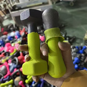 Prix de gros Pro Style Musculation 3kg <span class=keywords><strong>5</strong></span> kg <span class=keywords><strong>Kgs</strong></span> Jeu d'haltères de gymnastique 2 pièces Vinyle <span class=keywords><strong>5</strong></span> kg Haltères bleus - Product Image 4