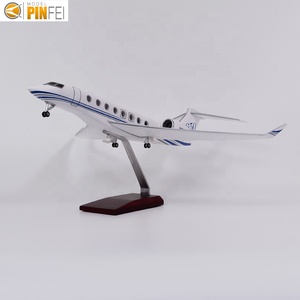 Modelo de Avión LED Desmontable, Jet de Negocios a Escala 1/75, Prototipo de Gulfstream G650 con Soporte, Personalizado - Product Image 4
