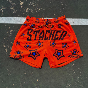 <span class=keywords><strong>Shorts</strong></span> con stampa integrale in Mesh <span class=keywords><strong>Shorts</strong></span> da uomo con logo personalizzato pantaloncini estivi da uomo in poliestere traspirante ad asciugatura rapida - Product Image 5