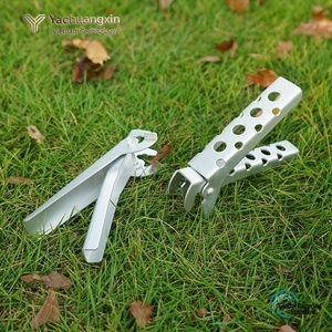 Pince à pot en aluminium, outil multifonctionnel pour le camping en plein air, pince anti-brûlure pour la cuisine, pince à main portable pour barbecue, ustensile de pique-nique, 1 pièce - Product Image 5