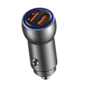 Cargador de Coche de Aluminio de Alto Rendimiento con 2 Puertos USB PD de 72W y Carga Rápida para Teléfono Móvil y Portátil con Protección OTP - Product Image 1