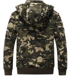 Chaqueta Casual Nueva para Hombre, Estampado de Camuflaje, Ropa Exterior de Algodón, Manga Larga, Chaqueta con Capucha a la Moda, Forro Polar - Product Image 2