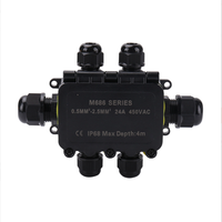 Charnière enterrée noire avec borne IP68 boîtier électrique étanche extérieur réverbère boîte de jonction de câble étanche