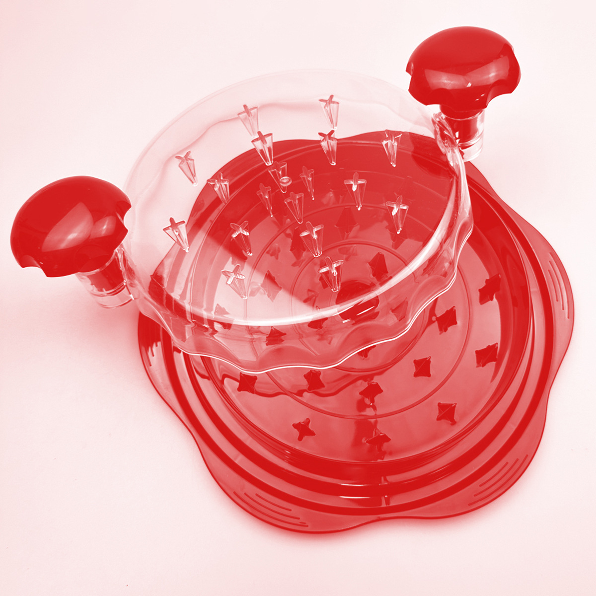 Hachoir à viande rouge clair prune