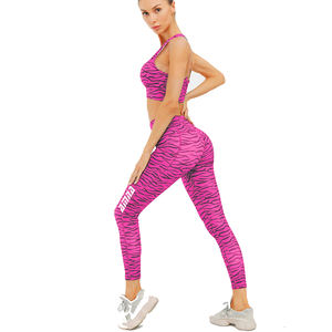 Conjunto de Yoga para correr, sujetador y pantalones, ropa de entrenamiento de gimnasio, medias, ropa deportiva - Product Image 6