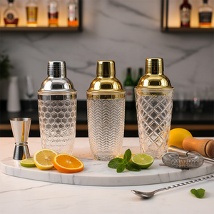 स्टेनलेस स्टील ढक्कन बारटेंडर कॉकटेल पीने मार्टिनी रम वोदका शेकर मिक्सर ग्लास शेकर - Product Image 1