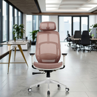 Mobilier de bureau à domicile Chaise de jeu ergonomique Chaise de gestionnaire de personnel en maille avec accoudoir Chaises de bureau mobiles et confortables