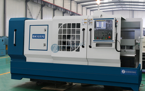Tour CNC de haute précision avec système GSK, machine de tournage CNC QK1327c, tour à fileter les tuyaux CNC avec alésage de broche de 280 mm - Product Image 3