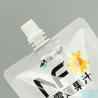 50ml 100ml 500ml sac d'emballage en plastique de forme spéciale pour boisson de jus NFC boisson gazeuse et jus de fruits sacs de poche à bec debout