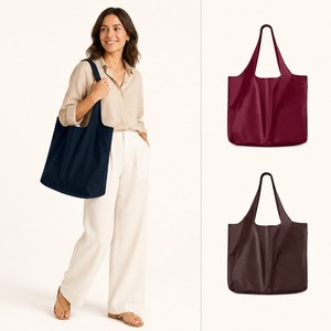 Large Tote <b>Bag</b> Reusable Shopping <b>Bag</b> Waterproof <b>Foldable</b> Nylon Grocery <b>Bag</b> Farmers Market <b>Beach</b> Gym Daily Custom Logo 3 Colors - Product Image 1
