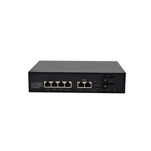 Oem ODM nhanh Ethernet 4 cổng 10/100Mbps + 2 100BASE-FX SC sợi cổng PoE chuyển đổi với cơ quan giám sát Chức năng Mạng Thiết bị chuyển mạch - Product Image 2
