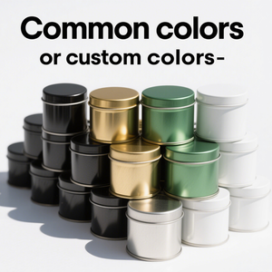 Customize Size <b>Tin</b> Cans for <b>Candles</b> with Lid Factory Custom Logo <b>Tin</b> Box Matte Black Containers Metal <b>Candle</b> <b>Tins</b> - Product Image 4