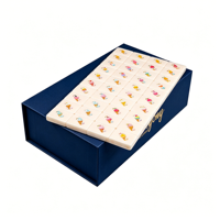 Boîte d'emballage personnalisée pour Mahjong, boîte cadeau magnétique avec insert et finitions sur mesure