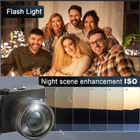 Appareil photo numérique hybride 4K HD dernière génération 2025 en gros avec zoom optique 8x, capteur CMOS 64MP, vidéo 5K et objectif selfie pour enfants et adultes