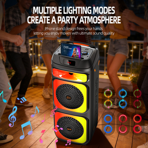 SING-EZQS52201X ลำโพงซับวูฟเฟอร์ BT <span class=keywords><strong>คาราโอเกะ</strong></span>กลางแจ้งพร้อมที่วางโทรศัพท์เหมาะสำหรับงานปาร์ตี้มีในสต็อกโรงงาน - Product Image 2