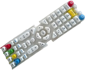 Interruptor de membrana de teclado de goma de silicona personalizado de fábrica OEM ODM moldeado de control remoto electrónico de PVC incluye molde de corte - Product Image 5