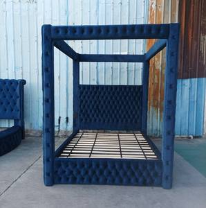 Cadre de <span class=keywords><strong>lit</strong></span> <span class=keywords><strong>simple</strong></span> en bois de fer pour <span class=keywords><strong>lit</strong></span> queen size <span class=keywords><strong>Lit</strong></span> à <span class=keywords><strong>baldaquin</strong></span> à miroir <span class=keywords><strong>Lit</strong></span> king californien rembourré - Product Image 3