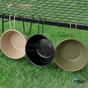 Stainless Steel Camping Bowl <b>Set</b> 250ml 4-Pack Outdoor Cookware for Cooking and Travel All Seasons - Product Image 3