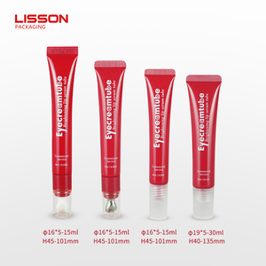 Индивидуальная керамическая туба для крема/сыворотки для глаз 10 мл, 15 мл с металлическим наконечником и аппликатором из цинкового сплава - Product Image 6