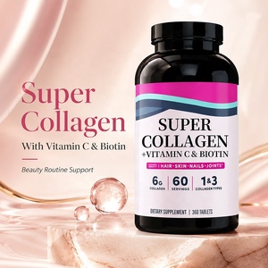 Compresse di Collagene Idrolizzato OEM con <span class=keywords><strong>Vitamina</strong></span> <span class=keywords><strong>C</strong></span> e Biotina per Capelli, Pelle, Unghie e Supporto Articolare - Product Image 2
