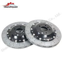 Disque de frein en céramique carbone avant 410 mm * 38 mm Arrière 390 mm * 32 mm R20 R21 R22 pour Ford Fiesta Mini Cooper Chevrolet Cruze Peugeot