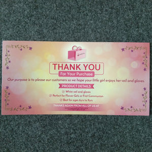 Stempeln Visitenkarte Benutzer definiertes Logo Dank Grußkarten Gold <span class=keywords><strong>Promotion</strong></span> Film Laminierung Beschichtetes Papier Benutzer definierte Größe Siebdruck - Product Image 3