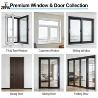 Ventana Corredera Comercial de PVC para Hotel con Deslizamiento Horizontal y Aislamiento Térmico, Estilo Moderno