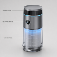 Purificateur d'air intelligent pour animaux de compagnie USMILEPET, purificateur d'air pour chats et chiens, système de retour d'air infini / système de flux d'air infini, contrôle par application WiFi