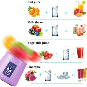 Frullatore Elettrico Portatile 380ML Ricaricabile Mini USB 6 Lame per Smoothie Frutta Wireless per Casa - Product Image 2