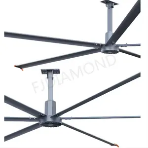 6.7m 22ft High Quality HVLS Electric Ceiling Fan Large Aluminum Blade For Warehouse Restaurant Farm Ventilation With 380V AC