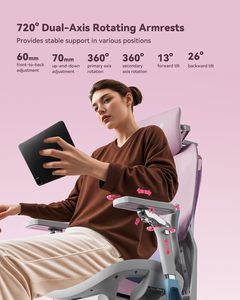 <span class=keywords><strong>AutoFull</strong></span> G7 360 °   Accoudoirs CloudTech Mesh avec soutien lombaire dynamique 3 zones 140 °   <span class=keywords><strong>Chaise</strong></span> de bureau ergonomique inclinable pour le <span class=keywords><strong>gaming</strong></span> avec repose-pieds - Product Image 4