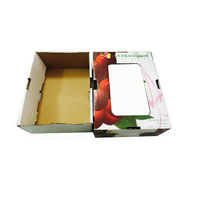 Caja de Regalo con Ventana para Frutas, Caja Plegable en Blanco, Caja Corrugada Impresa para Todo Tipo de Frutas Frescas