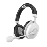 Casque de jeu sans fil avec micro ENC, double connexion 2.4G et faible latence, design supra-auriculaire pour PC, PS4, PS5, XBOX, Switch