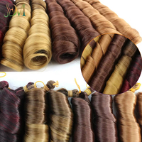 Extensions de cheveux tressées au crochet style poney, spirales dreadlocks, boucles françaises, en fibre haute température, tissage teint, trame unique 150g
