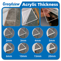 Wholesales 2440mm X 1220mm Cast Acrylic Sheets 3mm 5mm 1/8 Plexiglass for Laser Cutting