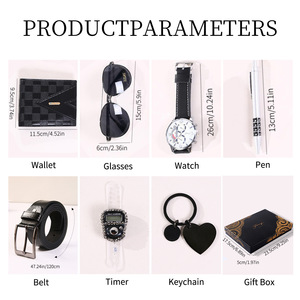 Fancy Collection Gift Set Watch Wallet Belt Sunglasses Business Gift <b>Box</b> For Men Father's Day <b>Present</b> - Product Image 4