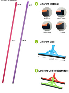Hộ gia đình ma thuật sạch sàn cao su nhựa Heavy Duty tầng làm sạch gạt nước sàn giống cây chổi Eva làm sạch nguồn cung cấp - Product Image 5