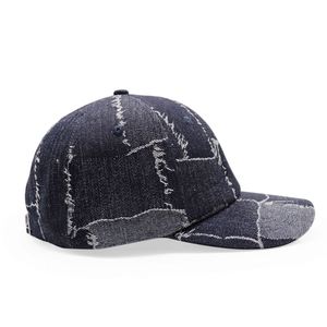 Casquettes de baseball en denim vintage délavé, personnalisables avec logo, unies et vierges - Product Image 5