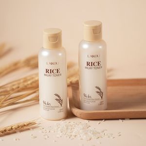 LAIKOU Produits biologiques Toner multifonctionnel Réduire les pores Hydratation Huile apaisante Équilibre Rafraîchissant Visage Peau Riz Lotion lactée - Product Image 1