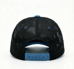Gorra Trucker Personalizada, Gorra Trucker de Malla Transpirable con Bordado, Gorra de Béisbol Ajustable de Dos Tonos Azul-Blanco para Actividades al Aire Libre - Product Image 4