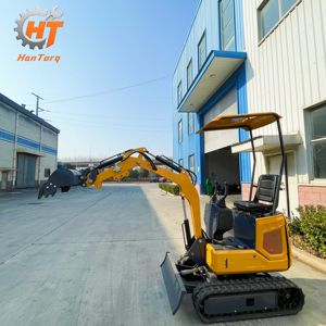 Excavatrice sur chenilles KN12 avec moteur diesel pour creuser des fossés, percer des trous, construire des piscines et des clôtures <span class=keywords><strong>de</strong></span> jardin, et nettoyer les cours. - Product Image 3