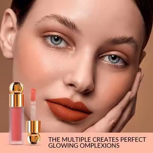 Venta al por mayor de maquillaje de belleza de etiqueta privada de larga duración vegano crueldad libre mejilla <span class=keywords><strong>colorete</strong></span> raro líquido rubor maquillaje líquido rubor tinte - Product Image 5