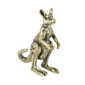 Benutzer definierte Skulptur Design Messing Material Känguru Kupfer Handwerk Tier Statue Bronze Ornament - Product Image 1