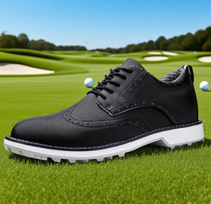Chaussures <span class=keywords><strong>de</strong></span> <span class=keywords><strong>golf</strong></span> professionnelles pour hommes, baskets pointues antidérapantes pour l'extérieur et imperméables avec logo personnalisable - Product Image 4