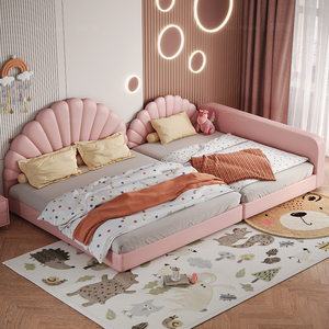 Ensemble de <span class=keywords><strong>lit</strong></span> modulaire 2 en 1 pour <span class=keywords><strong>parents</strong></span> et enfants pour dormir côte à côte Profil moderne <span class=keywords><strong>Lit</strong></span> combiné pour enfants et adultes - Product Image 2